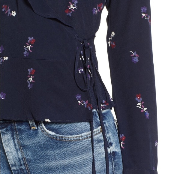 [Rails] Simone Floral Ruffle Wrap Blouse - Picture 8 of 8